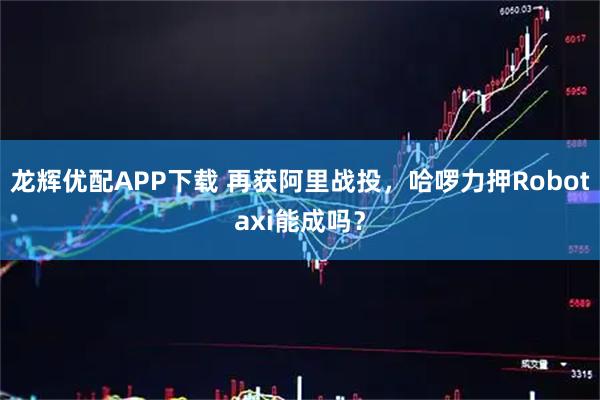 龙辉优配APP下载 再获阿里战投，哈啰力押Robotaxi能成吗？