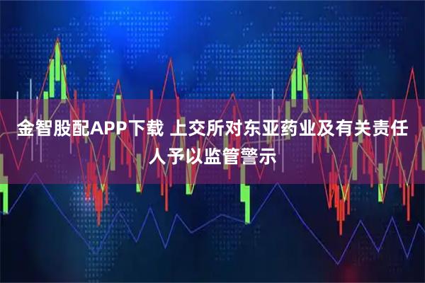金智股配APP下载 上交所对东亚药业及有关责任人予以监管警示