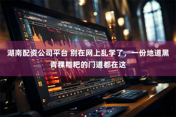 湖南配资公司平台 别在网上乱学了，一份地道黑青稞糌粑的门道都在这