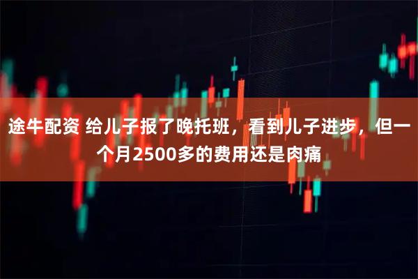 途牛配资 给儿子报了晚托班，看到儿子进步，但一个月2500多的费用还是肉痛